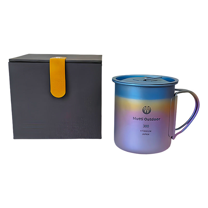 Folding-Handle Camp Mug - Lidded and Open Everyday Carry Options