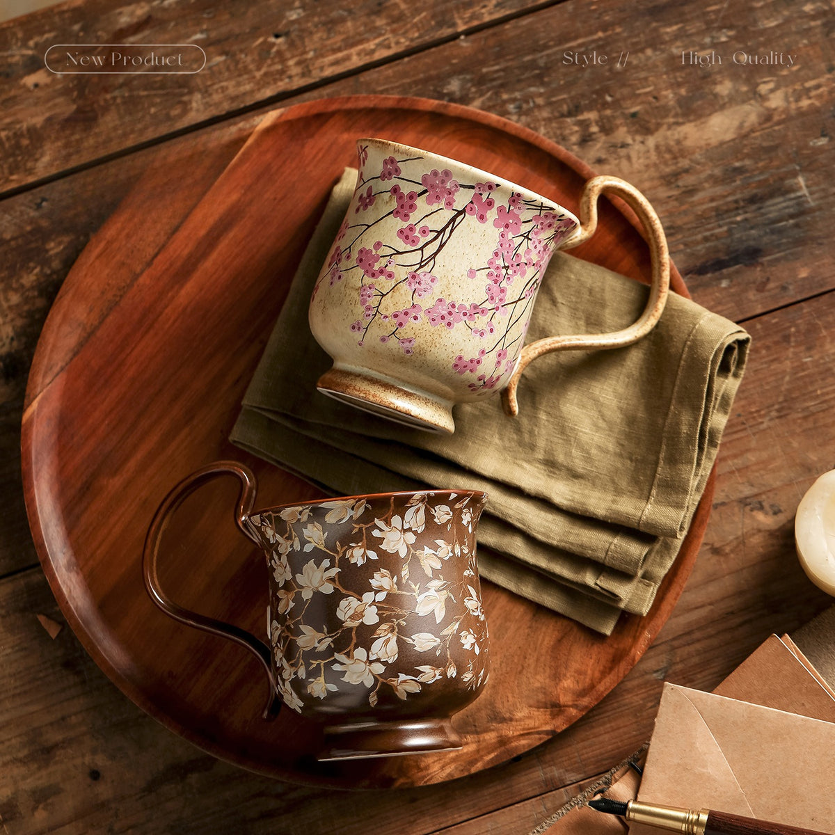 DAIMU kiln-change handmade mug – detail