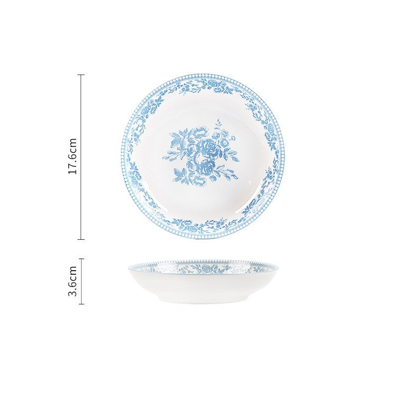 Blue Danube dinnerware – Deep Plate – 7 in