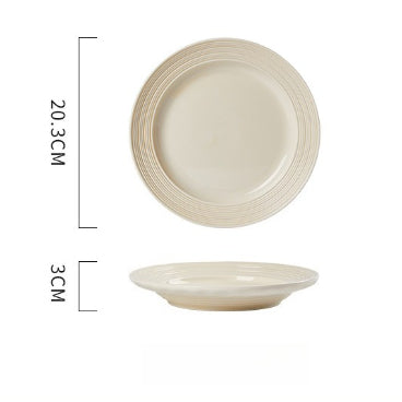 Jingdezhen milky-white dinnerware set – detail