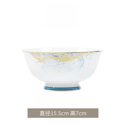 Jingdezhen glazed dinnerware set – detail