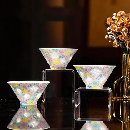 Jingdezhen Linglong Porcelain Bowl – Floral Rice-Grain