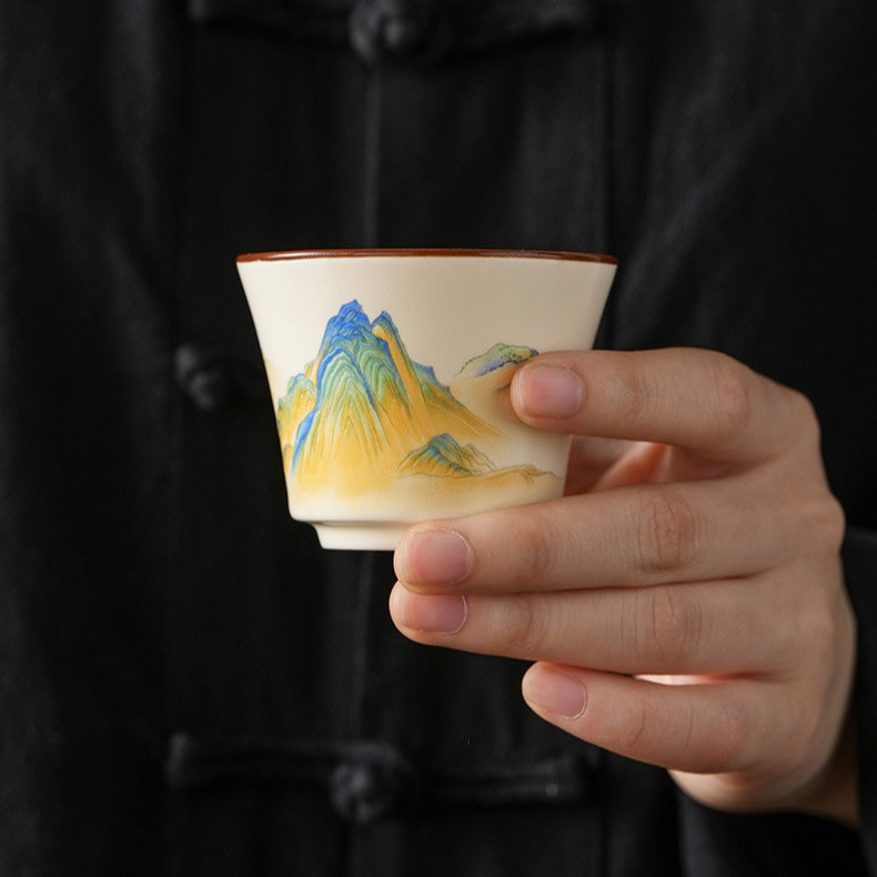 Ru-Style Thousand-Li Landscape automatic tea set – detail