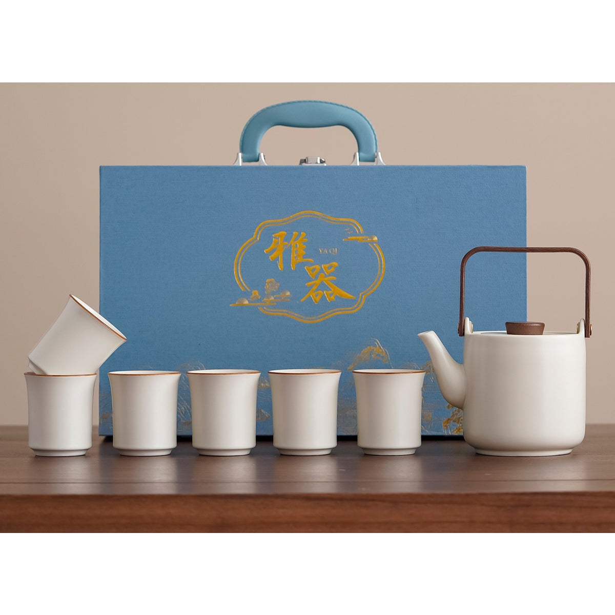 Ru-Style Cat Gongfu Tea Set – Solid / No Tray