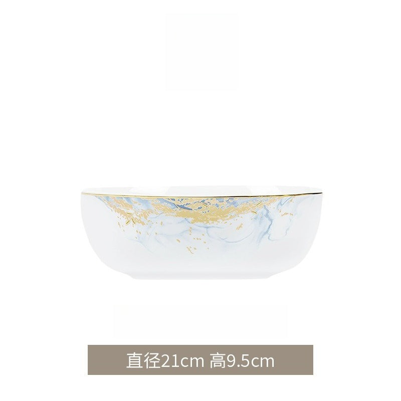 Jingdezhen glazed dinnerware set – detail