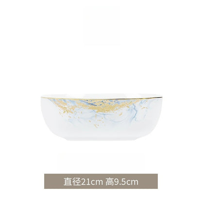Jingdezhen glazed dinnerware set – detail