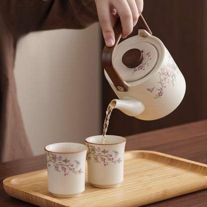 Ru-style cat gongfu tea set – detail