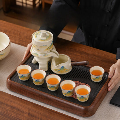 Ru-Style Thousand-Li Landscape automatic tea set – detail