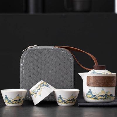 Gray Square Travel Case