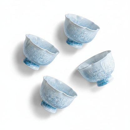 Glazed Porcelain Tea Cup Collection