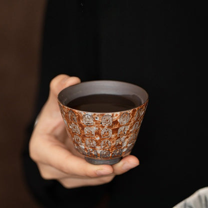 Wanfo silver-gilded master cup – detail