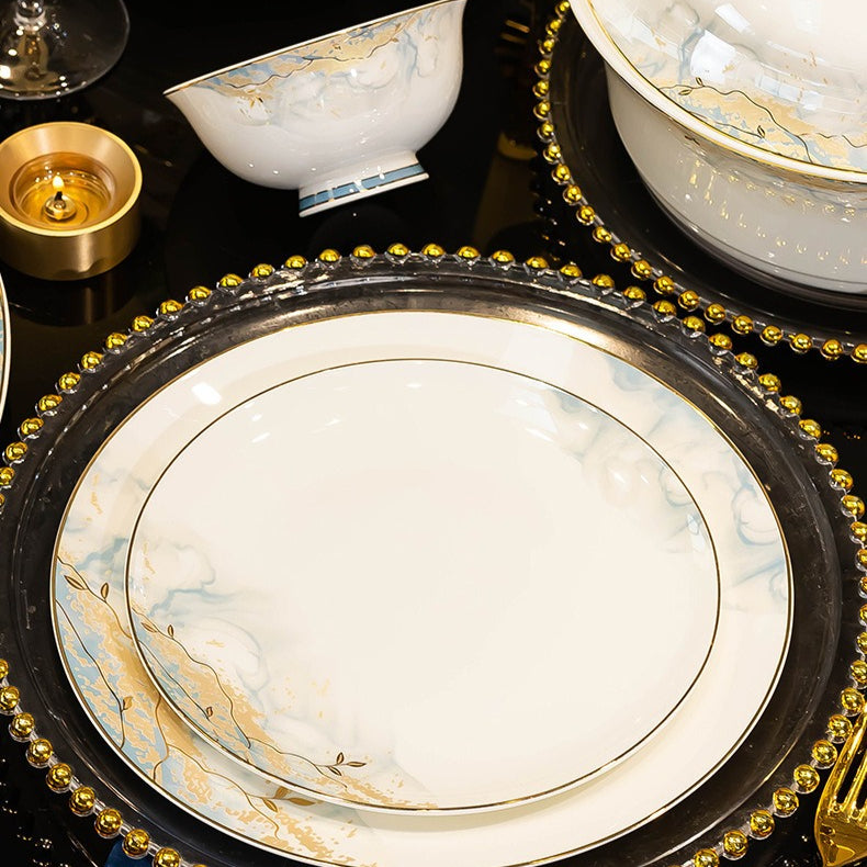 Jingdezhen glazed dinnerware set – detail