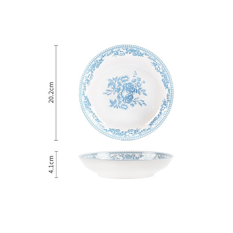 Blue Danube dinnerware – Deep Plate – 8 in