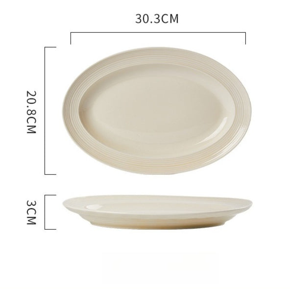 Jingdezhen milky-white dinnerware set – detail
