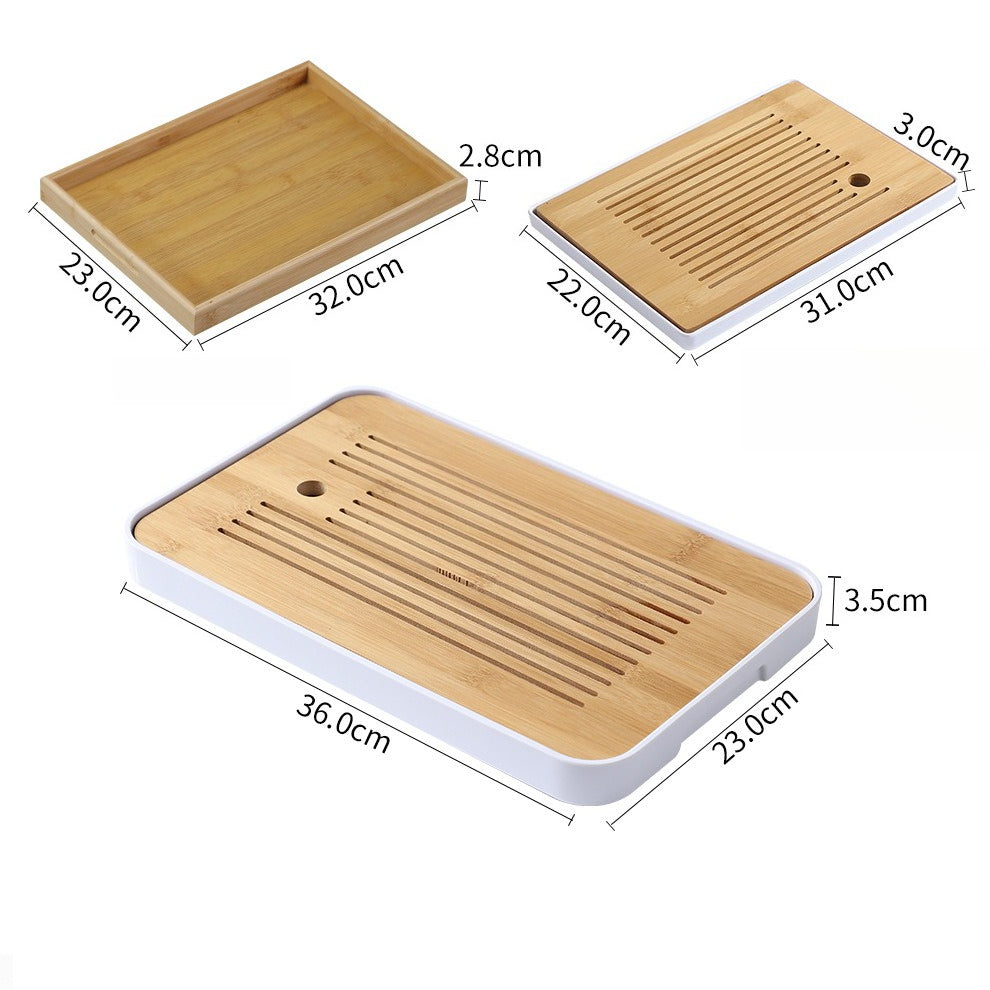 Matte distant-mountain tea set – detail