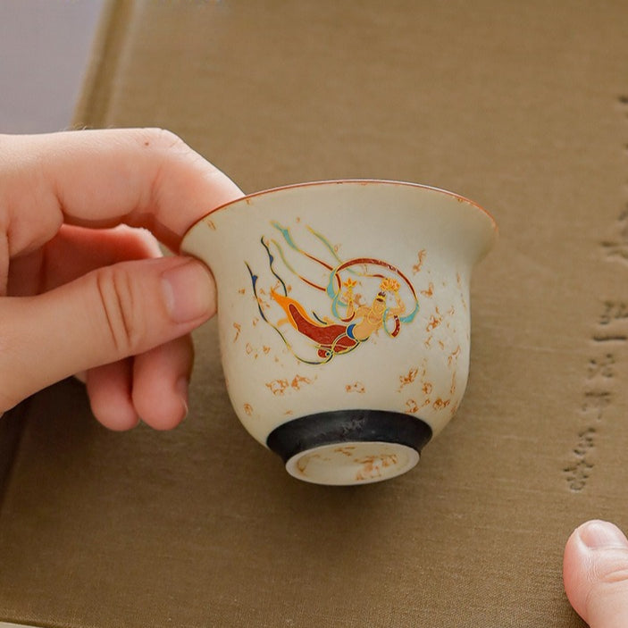 Dunhuang Flying Apsaras Flint-Red Xishi Teapot Tea Set – Gift Box