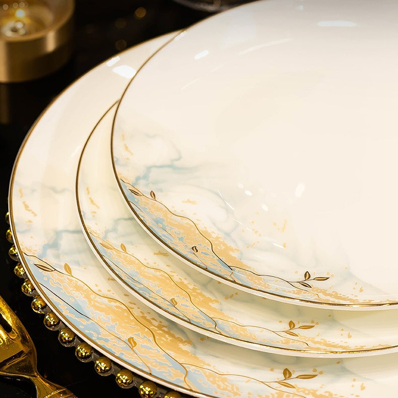 Jingdezhen glazed dinnerware set – detail