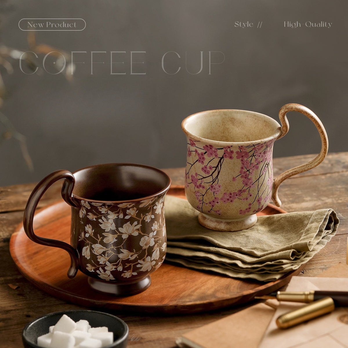 DAIMU kiln-change handmade mug – detail