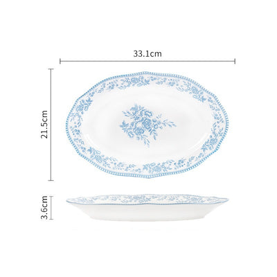 Scalloped Fish Platter – 12 in