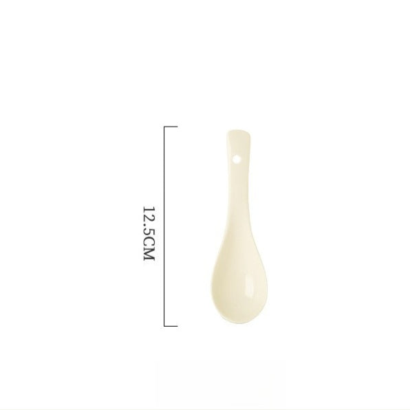 Jingdezhen milky-white dinnerware set – detail