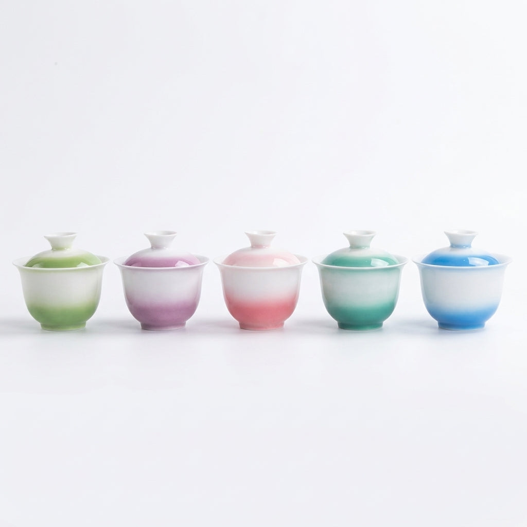 Green Porcelain Gaiwan Tea Set