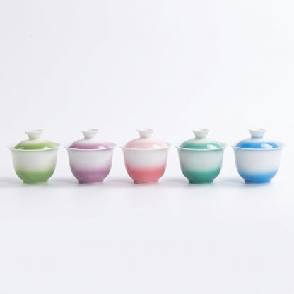 Green Porcelain Gaiwan Tea Set