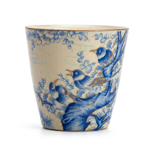 Magpie Ru-Style Ceramic Aroma Gongfu Tea Cup