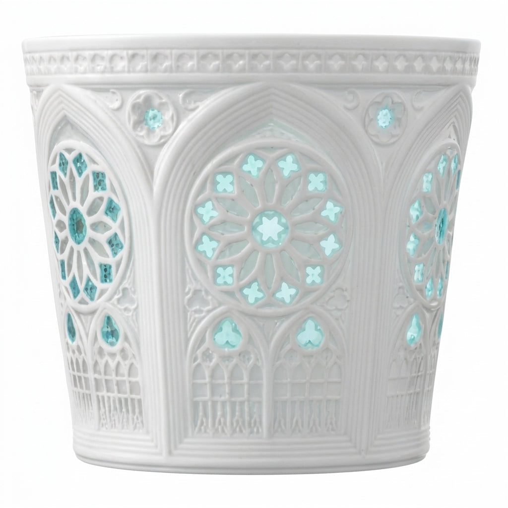 Jingdezhen Linglong Coffee Cup – Rose Window 220ml