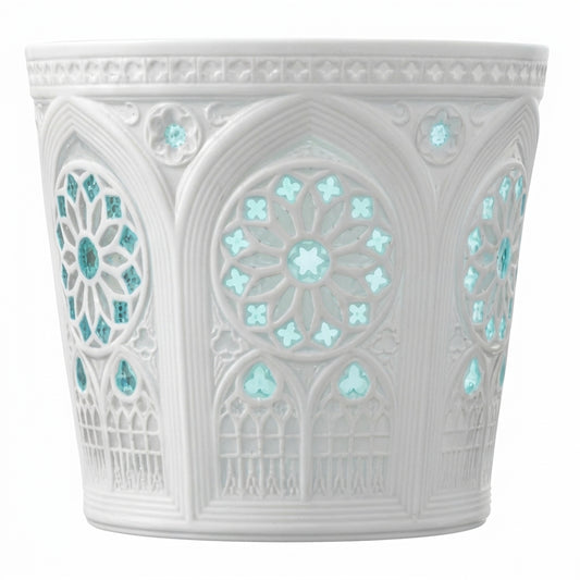 Jingdezhen Linglong Coffee Cup – Rose Window 220ml