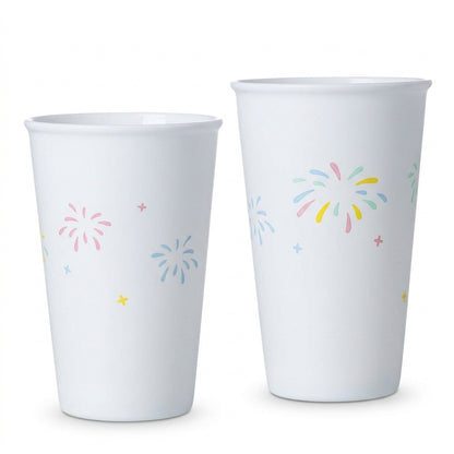 Illustrated Pattern Porcelain Mug
