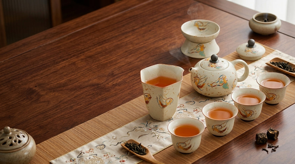 Shop the Dunhuang Flying Apsaras tea set