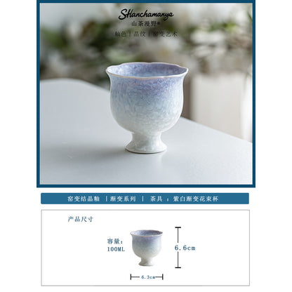 Glazed Porcelain Tea Cup Collection