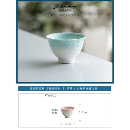 Glazed Porcelain Tea Cup Collection