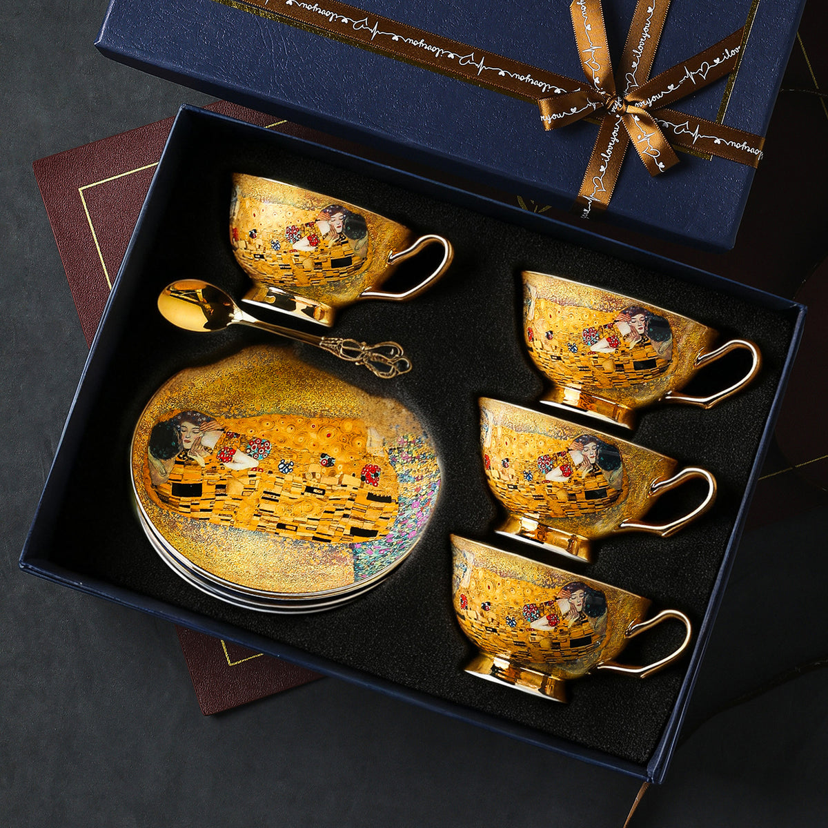 Decorative Porcelain Cup and Saucer Set