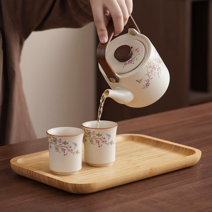 Ru-style cat gongfu tea set – detail