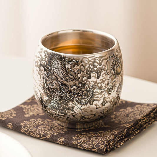 Dragon Motif Tea Cup - 100 ml Decorative Gift Set