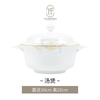 Jingdezhen glazed dinnerware – Soup Pot