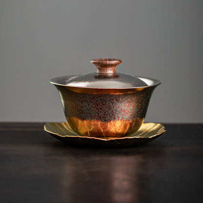 Colorful Porcelain Gaiwan Tea Set