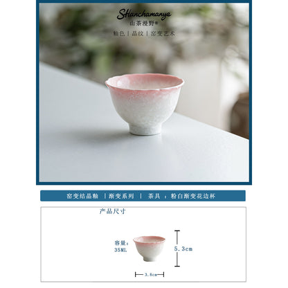 Glazed Porcelain Tea Cup Collection