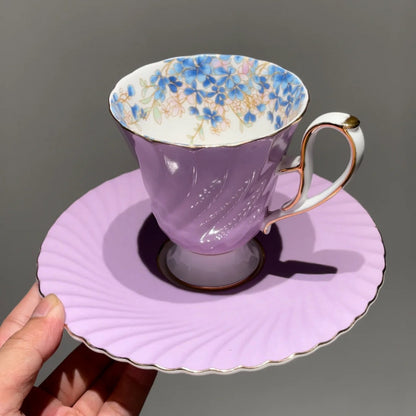 Floral Porcelain Cup and Saucer Set