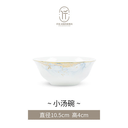 Jingdezhen glazed dinnerware – Small Soup Bowl – 4 in