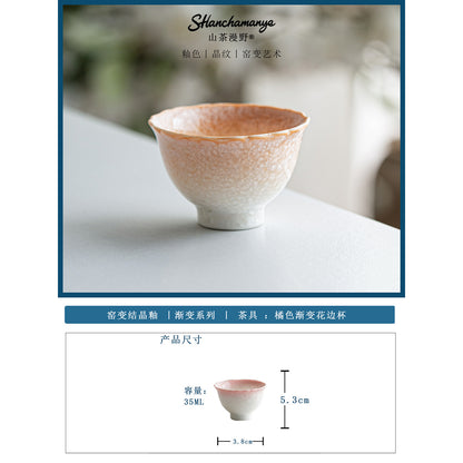 Glazed Porcelain Tea Cup Collection