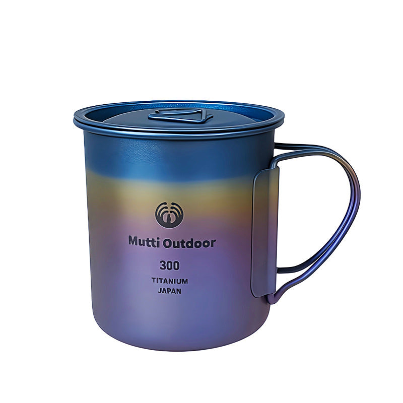 Folding-Handle Camp Mug - Lidded and Open Everyday Carry Options