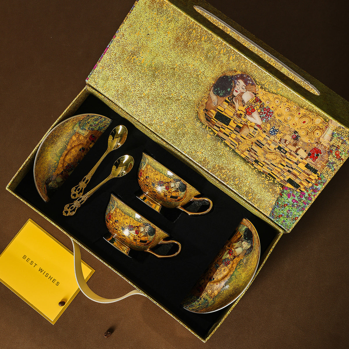 Decorative Porcelain Cup and Saucer Set