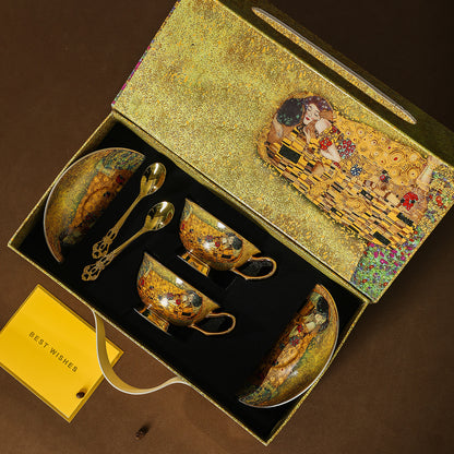 Decorative Porcelain Cup and Saucer Set