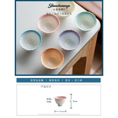 Glazed Porcelain Tea Cup Collection