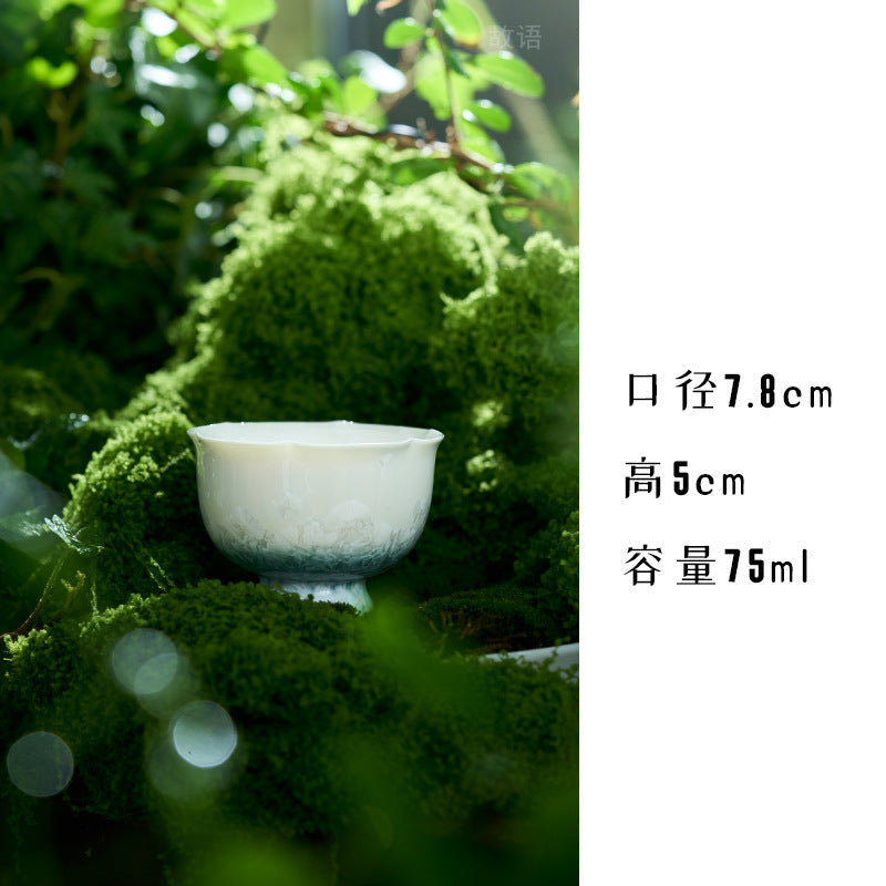 Glazed Porcelain Tea Cup Collection