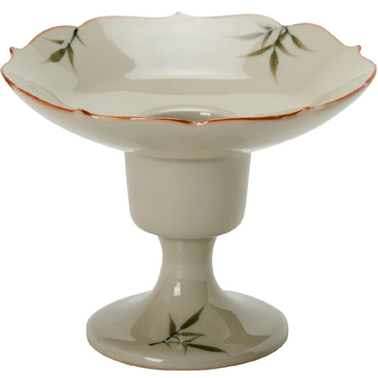 Hand-Painted Bamboo Incense Burner – Plant-Ash Glaze