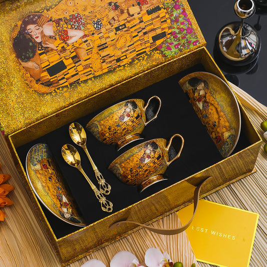Decorative Cup and Saucer Set - Spoon and Gift Set Options - product image