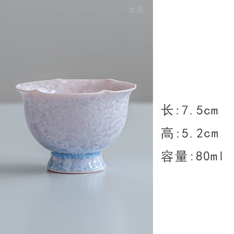 Glazed Porcelain Tea Cup Collection